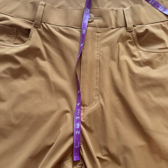 Callaway Golf Pants Mens 38x30 Brown Rust Lightweight Performance Flat Front - Picture 7 of 11